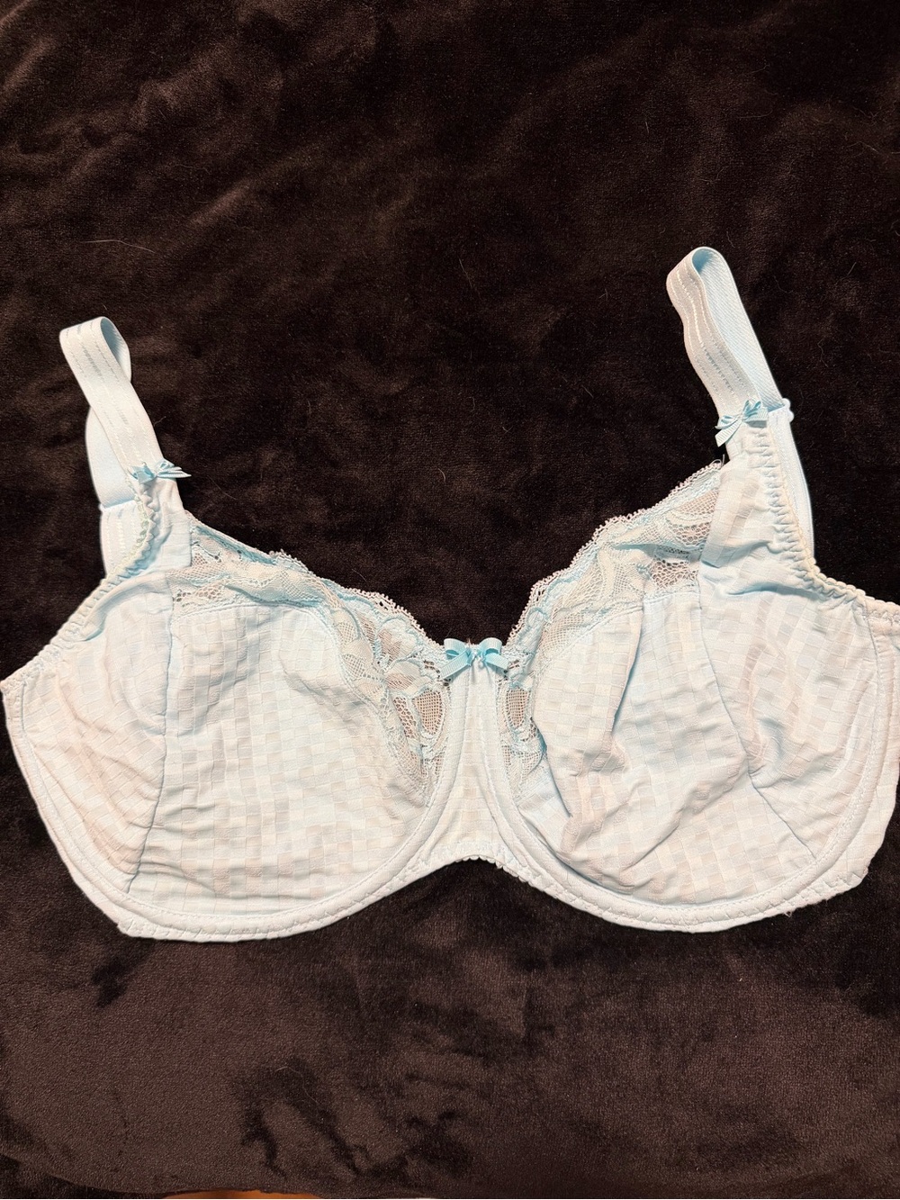 Prima Donna Light Blue Lace Full-Coverage Bra